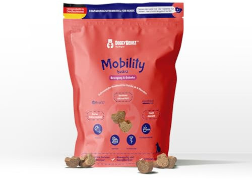 DoggyBearz Gelenktabletten Hunde – Neuheit SEHR GUT mit Grünlippmuschel und Teufelskralle - Keine Kapseln, hohe Akzeptanz Gelenktabletten Hund - 60 Stück Made in Germany