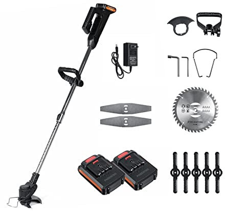 Tagliasiepi, Tagliaerba elettrico da 1000 W 24 V con batteria da 22980 mAh Tagliaerba a batteria senza fili Tagliaerba da potatura da giardino regolabile in lunghezza per cortile, giardino, cura del p