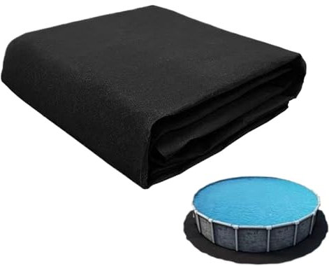 Pool Bodenplane Rund 366 cm - Poolunterlage rutschfeste Unterlage, Schwimmbecken Matte Pool Bodenplane Faltbarer, UV-Stabil & Reißfestpoolfolie, Waschbare Bodenmatten Für Schwimmbecken Whirlpools