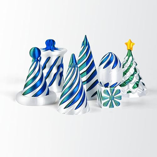 7 Stück Spiralkegel-Zappelspielzeug, unmögliche Pyramiden-Durchgangsskulptur,3D-Spiralpyramide Zappelspielzeug für den Schreibtisch,Mini-Vortex-Kegel Spiralspielzeug Stressabbau Schreibtischdekoration