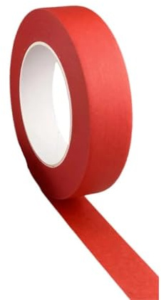 Générique Ruban De Masquage Ruban de masquage rouge, for peintres, for la maison, le bureau, l'école, les loisirs créatifs et décoration (1 pièce)(10MM)