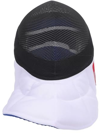 TARSHYRY Máscara Protectora de Esgrima con Malla de Acero Al Carbono, Diseño Transpirable, Certificado CE 350N para Entrenamiento con Florete y Espada, Cómodo Forro de Tela, Protector Facial para (XL)