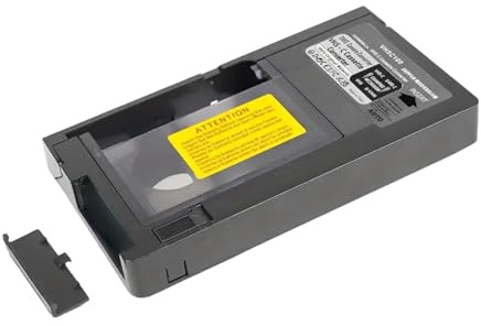 osiuujkw Tragbarer Kassettenadapter VHS auf VHSC 12 mm, robust und einfach zu bedienen, unterstützt SVHS, SVHS, Geschenk für Senioren, VHS auf VHSC Kassettenadapter, Kassettenkonverter 12 mm