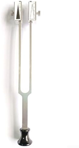 Stimmgabel aus Aluminiumlegierung, 28 Hz, mit Skalenmarkierungen, quantitatives Design, Stimmgabel mit 0–8 Skalenmarkierungen, für verschiedene therapeutische Yoga- und Entspannungsübungen (A)