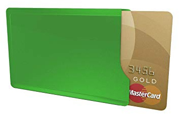 Bmk Kartenschutzhülle CardTresor Casual Edelstahl, grün, RFID/NFC-Schutz