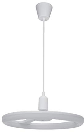 REV Rondine Küchenlampen Hängelampe Esszimmer, LED Deckenleuchte rund, 16W, 1450lm, Ø 36cm, Zuleitung 120 cm, weiss