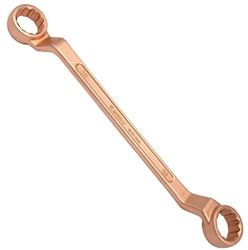WEDO Llave combinada de doble lado sin chispas, llave de doble extremo a prueba de explosiones, cobre berilio, estándar BAM/FM, 21 mm x 23 mm