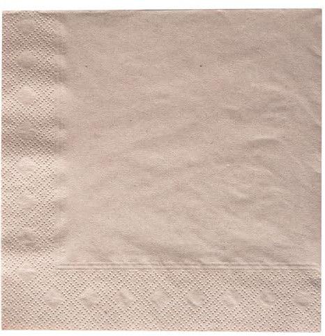 2000 Stück, Servietten, FRANZ MENSCH, 33x33cm, natur, 2-lagig, 1/4-Falz | Recyclingpapier, FSC-Recycled, Cocktailservietten, paper napkins, Tischdeko, Catering, Gastronomie, Event