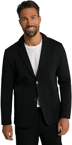 JP 1880 Men's Large Sizes Plus Sizes Menswear L-8XL Jersey Jacket New York, FLEXNAMIC®, Business, Construction Kit, up to 8 XL 806498, black, 6XL