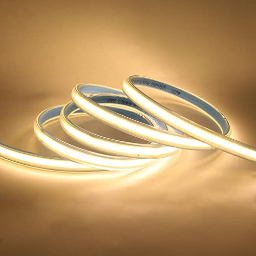 Wisada Ruban LED, COB Led Bande Lumineuse LED 220V avec Prise, LED Cuisine Sous Meuble Eclairage pour Lit, Meubles, Escalier, Placard, Chambre, Maison Décoration