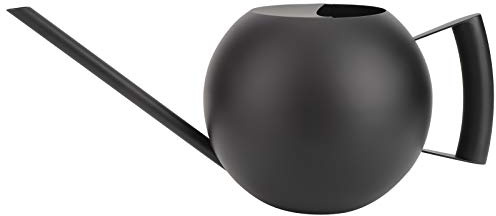 Joyzan Gießkanne, 1L Blumengießkanne Watering Can Langer Auslauf | Schwarze Bewässerung Zimmerpflanzen Dekorative Giesskanne Blumengießkannen Kleine Moderne Topf Bonsai Outdoor Garten Blume