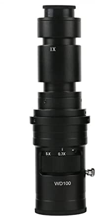 Ausrüstung für Labormikroskope Einstellbare Vergrößerung 10. 0X 130x 180x 200x 300x 360x 500x Zoom C Mount-Objektiv Mikroskop-Zubehör (Color : 500X)