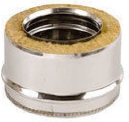 Tappo scarico condensa acciaio inox doppiaparete per canna fumaria coibentata (DIAMETRO 150/200)