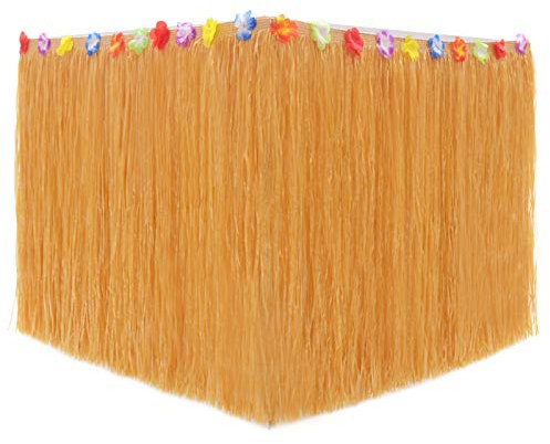 Glitter Dekoration Tisch Rock Party Tischrock DIY Grasröcke Hochzeit Geburtstag Sommer Luau Strand Tischdecke Gartendekoration Zubehör (Color : Yellow, Size : 400x75cm)