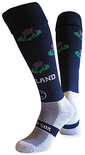 WackySox - Scotland International Rugby Socks, Sports Socks for Men and Women, Mens Sports Socks, Running Socks Women, Womens Sports Socks, Mens Socks, Ideal for Rugby, Running, Hockey, Football Tour