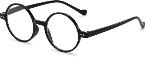 ABETOS Lesebrillen Damen Herren Runde Lesehilfe mit Blaulichtfilter Computerbrille Modern Retro Anti Blaulicht Rund Leicht Sehhilfe