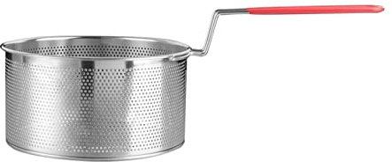 LXYDPZ Colador para freír, Espumadera de Aceite, Cesta de Metal para freír Patatas, colador de Malla Fina, Espumadera Redonda, colador de Mango Largo para Cocina, Estante para fritos (Color: B) (B)