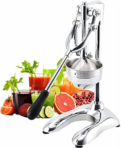 ZXNANA Manueller Entsafter, Orangensaftmaschine, 304 Edelstahl, professioneller Zitronen-Limetten-Granatapfel-Frischsaft-Orangensaft-Zerkleinerer