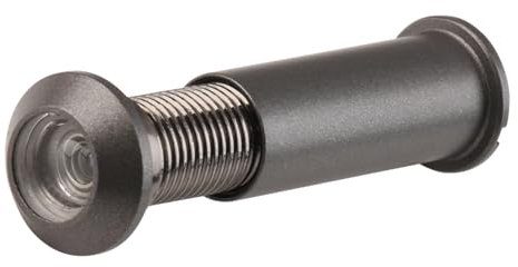 High-Definition Wide Angle Door Viewer Zinc Alloy Durable Peephole with Privacy Cover Wide Angle Front Door Spy Hole Grey 14 mm for Installation in 35 to 55mm Thick Doors Perfect for Home Security