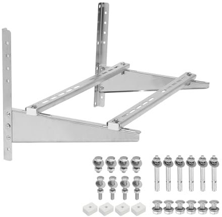 PATIKIL Wall Mounting Bracket for Mini Split Air Conditioners, Outdoor AC Units Support Holder for 7000 to 36000 BTU Condenser AC Heat Pump System, 397lbs