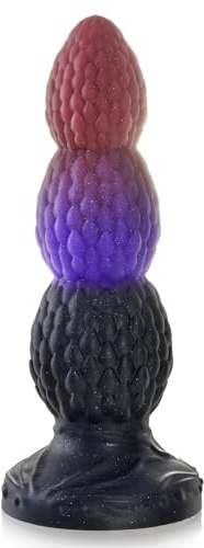 Gode Monstre,Godemichés 22cm avec 3 noeuds et une forte ventouse,Perles Anales Jouets Sexuels pour Femmes, Hommes