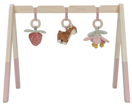 Little Dutch Baby Gym Spieltrapez Spielbogen Holz inkl. Anhänger rosa - Fairy Garden