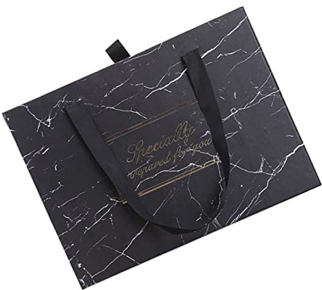 HAWILLOSCH Elegante Geschenkbox Mit Marmormuster Kompakt Und Tragbar Zum Verpacken Von Schubladen Und Festivalverpackungen
