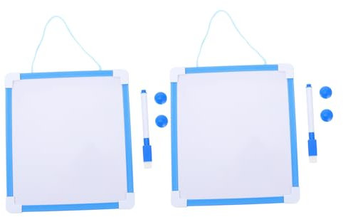 SHOWERORO 2sätze Doppelseitiges Whiteboard Für Junge Mädchen Abwischbare Maltafel Mit Magnet Tragbare Kreativtafel Für Zuhause Schule Büro Inkl Stift Und Magneten