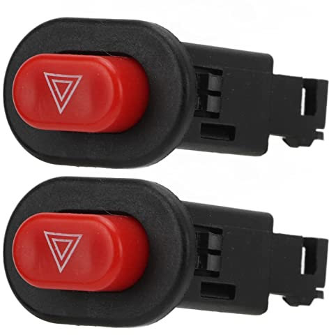 Interruptor de Luz de Peligro para Motocicleta, Controlador de Doble Destello, Botón de Emergencia, Diseño Compacto para Moto y Scooter