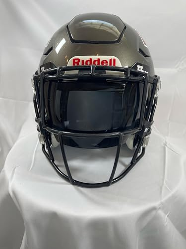 HW Football Helm Visier, Deep Charcoal V2 HW, UV-Schutz, Universelle Passform, Polycarbonat