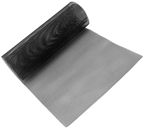 Malla de Aleación de Aluminio Rejilla 3x6 Mm 40x13 Pulgadas | Inserto para Parachoques, Moldeable y Flexible, Instalación Sencilla, Acabado Negro