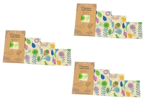 BESTYASH 9pcs Cotton Food Wraps Reusable Wrapping Paper Sandwich Wrappers for Home Cafe Restaurant