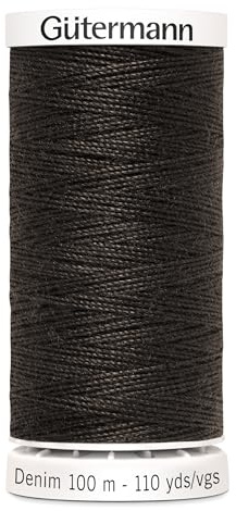Nähmit - Gütermann DENIM 100-Meter Jeansgarn hochwertig und reißfestes Nähmaschinengarn + GRATIS FARBKARTE (A16-2330)
