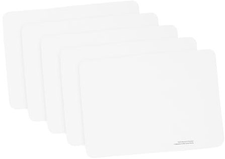 HOMOCONO 5pcs Cd Disc Cleaner Microfibre Cleaning Cloths for Vinyl Record and Screen Dust Removal, Scratch-resistant Wipes for Travel and Car Use, White Small Size