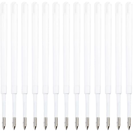 jojofuny Lot de 100 recharges en plastique pour stylos à bille – Cartouches d'encre noire rétractables de 1,0 mm, pour stylos à bille scolaires