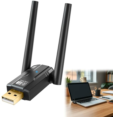 Menibeuty Bluetooth 5.4 Adapter, USB-Bluetooth Dongle Stick Plug and Play, Repeater Bluetooths Stick Kompatibel mit Windows 11/10/8.1/7 für Headset, Tastatur, Maus, Stereo