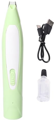 Hundtrimmer med LED- - Husdjursvårdsverktyg, förstorat blad, uppladdningsbart med lågt brus, inklusive ersättningsblad för hundar och