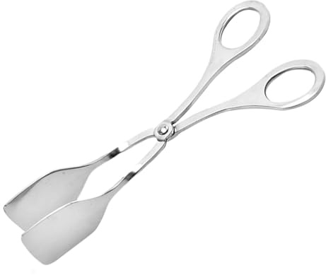 Pinzas para servir - Kitchen Pinzs de madera para cocinar | pinza antiadherentes para ensalada, srvir comida de cocina multiusos Pinzs para servir pequeñas ensalada de acero inoxidable con forma