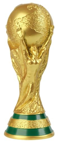 SpirWoRchlan Replica del trofeo della Coppa del Mondo di calcio, premio campione della Coppa Ercole, in resina, souvenir da collezione per fan, ufficio, bar, discoteca, vetrina (36 cm)