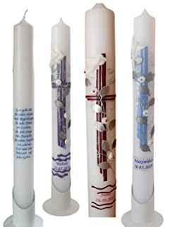 Taufkerze/Kommunionkerze,KonfirmationskerzeKreuz- Name,Datum**Junge Mädchen