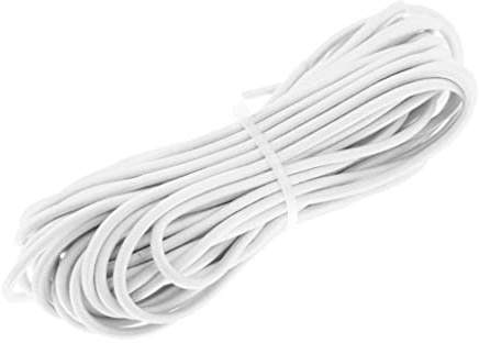 Sharplace Expanderseil 3mm Gummiseil Planenseil Spannseil Elastische Abspannseile Bungee Seil (Schwarz/Weiß)