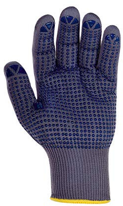 (240 Paar) teXXor Handschuhe Feinstrickhandschuhe Nylon 240 x grau/Blaue Noppen XXL/11