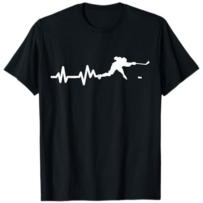 Eishockeyspieler Herzschlag Eishockey T-Shirt