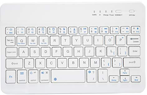 Bluetooth-tangentbord, trådlöst Bluetooth-tangentbord, bärbart tangentbord, 7-tums saxfotdesign Ultratunt Bluetooth-tangentbord Smidig skrivning Passar för Android/iOS/Windows