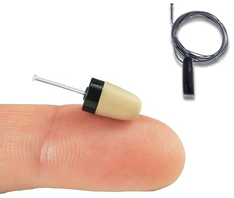 PingaOculto Oreillette Espion Bluetooth Ecouteur Mini Invisible Examen VIP Pro Caché Telephone Microphone - Casque sans Fil Ecoute (Oreillette Espion VIP Pro Supermini Bluetooth Microphone Câble)