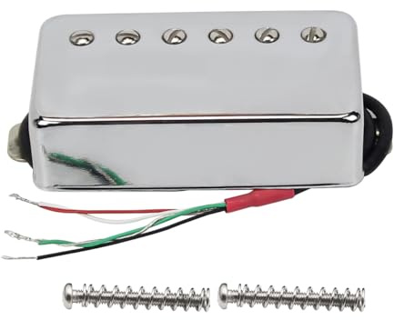FLEOR Alnico 5 Humbucker-pickup för gitarr 7-8K 4-strängars hals pickup LP storlek gitarrdel