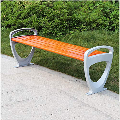 ZMYJTO Produkte Parkstühle, Außenbänke, Sitzbänke, Terrassenbänke mit Rückenlehne, Armlehnen, korrosionsbeständige und sonnenbeständige Terrassenbänke, für Garten/Veranda/Balkon