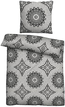 biberna 0840509 Melange-Flanell Bettwäsche
