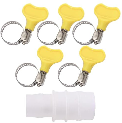 LUTQ Adaptateur universel de tuyau de vidange de lave-vaisselle avec rallonge et colliers de serrage – Kit de connexion de tuyau d'évacuation des déchets pour machine à laver, lave-vaisselle et plus