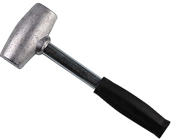 British Wire Wheel 4lb Lead Hammer for Knock Off Wheels - Lead Alloy Non-Marring Automotive Dead Blow Hammer | Perfect Tool for Knock-Off Spinner Caps for Lowriders and Classic Cars with Wire Wheels